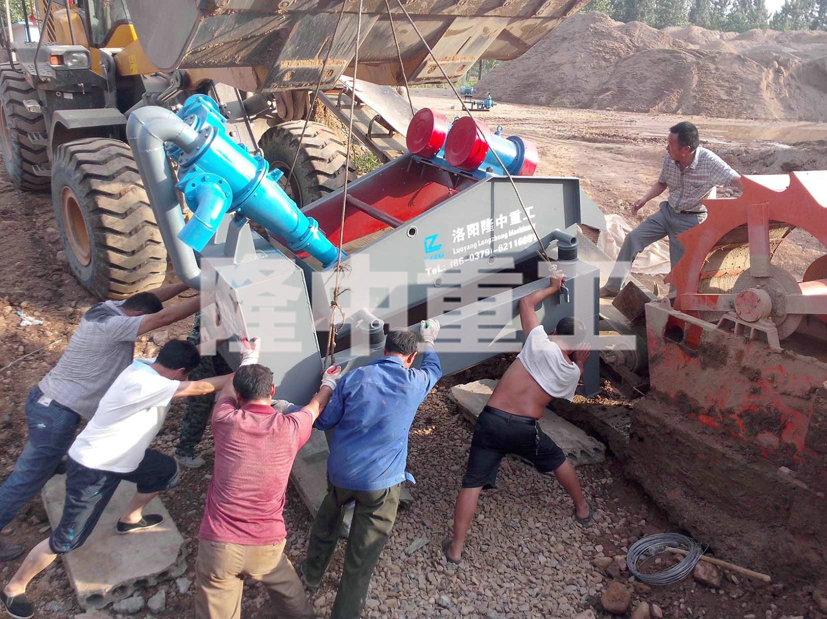 細砂回收機安裝現(xiàn)場